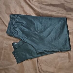 DOUFOLD Black Base Layer Leggings Elastic Drawstring Waist Size L